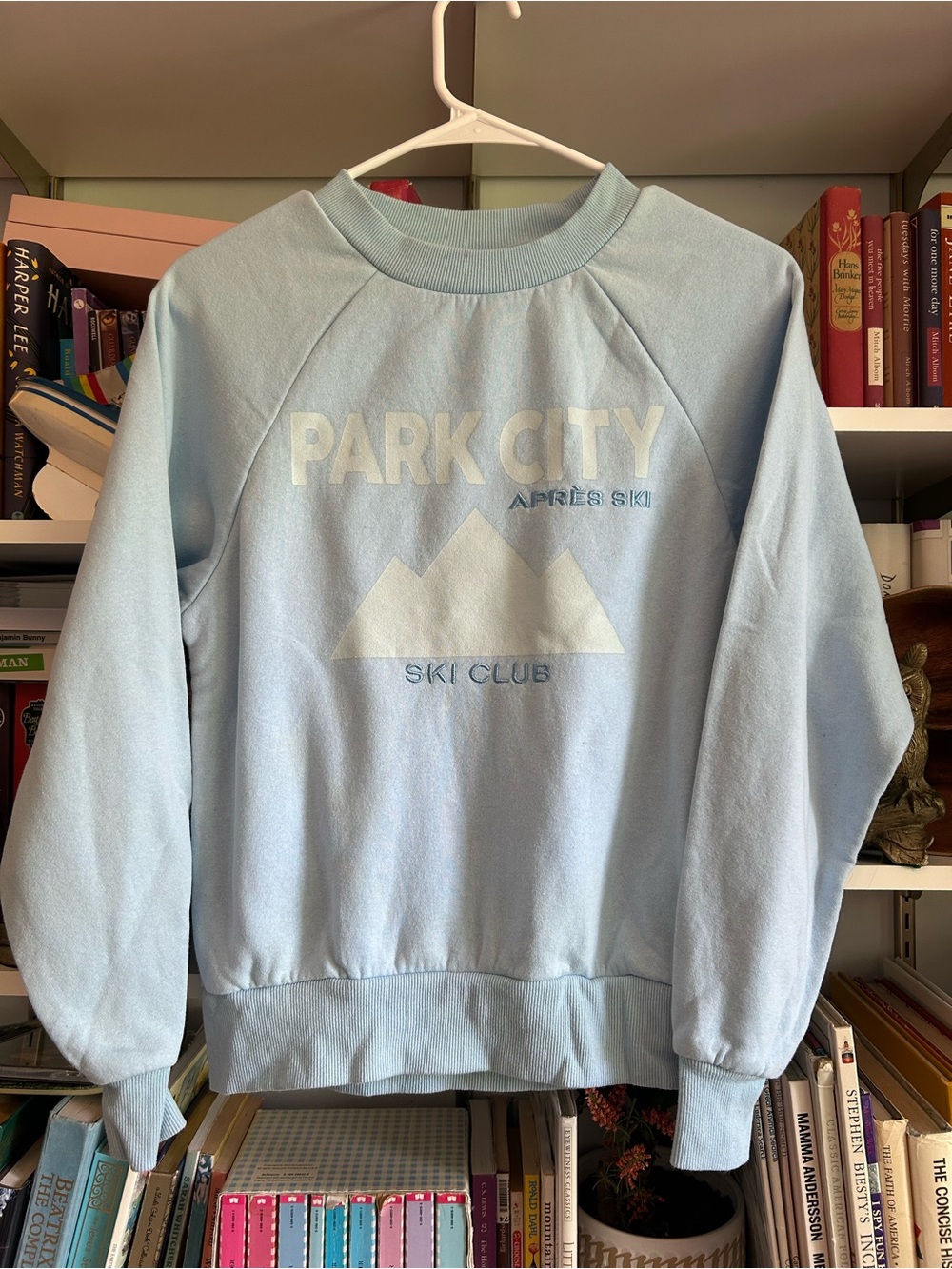 Park City Ski Club Light Blue Crewneck Sweatshirt - Women's